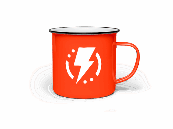 Olympus Enamel Mug